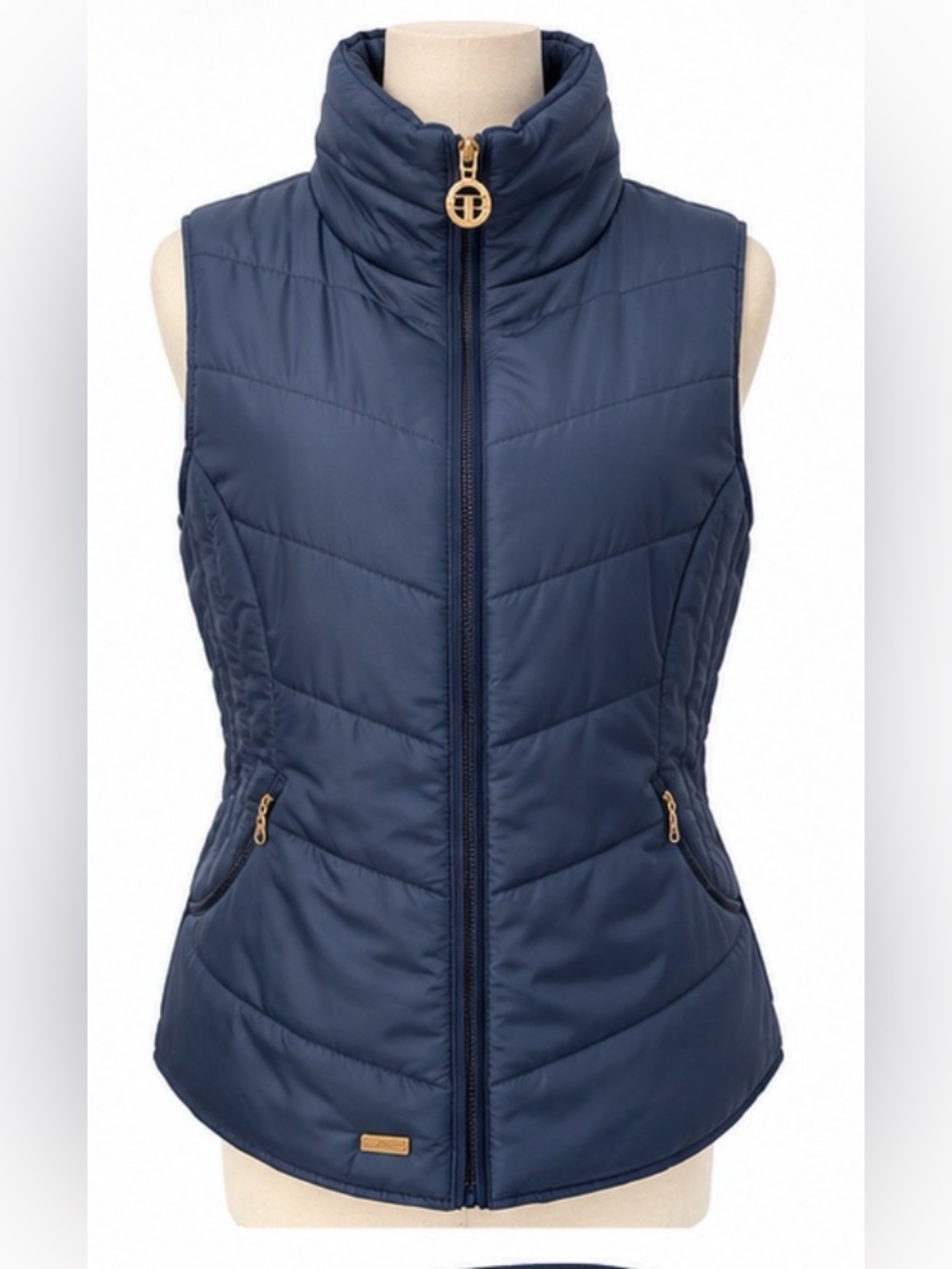 Toggi Professional Collection Navy Quilted Equestrian Vest Gilet UK 12